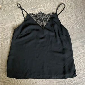 Black lace tank